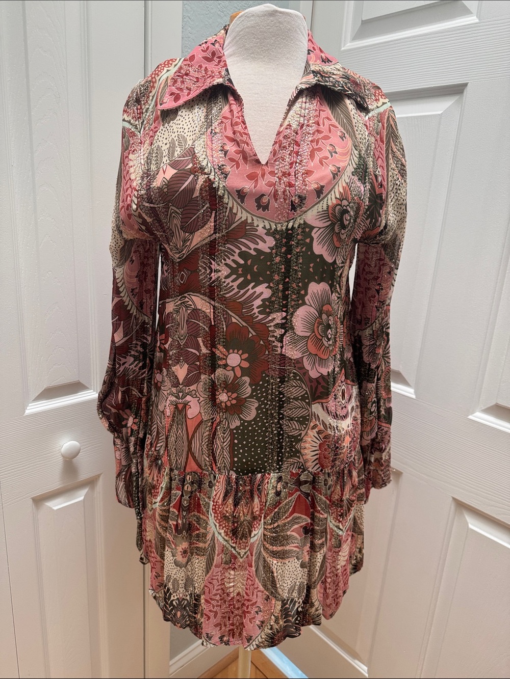New Ciebon Long Sleeve Dress - Size Small